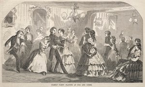 Familienfeier beim Fuchs und Gänse Spiel von Winslow Homer