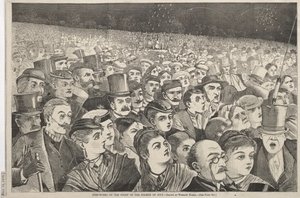 Feuerwerk in der Nacht des vierten Juli von Winslow Homer