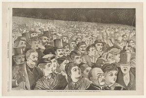 Feuerwerk in der Nacht des vierten Juli von Winslow Homer