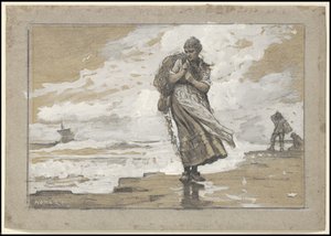 Fischermädchen mit Netz, 1882