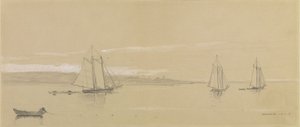 Fischereiflotte in Gloucester von Winslow Homer