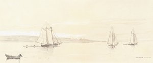 Fischereiflotte in Gloucester von Winslow Homer