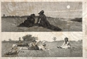 Flirten am Strand und auf der Wiese, 1874