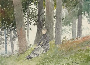 Mädchen im Hain von Winslow Homer