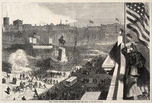 Großes Sumter-Treffen auf dem Union Square, New York, 11. April 1863