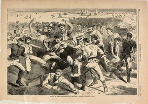 Ferien im Lager—Soldaten spielen „Fußball“ von Winslow Homer