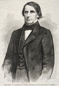 Hon. Elihu B. Washburne, aus Illinois, Vorsitzender des Handelsausschusses, 1860
