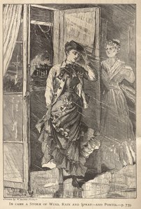 Ein Sturm aus Wind, Regen und Gischt kam herein - und Portia von Winslow Homer