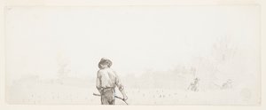 Mann mit Sense von Winslow Homer