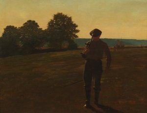 Mann mit einer Sense von Winslow Homer
