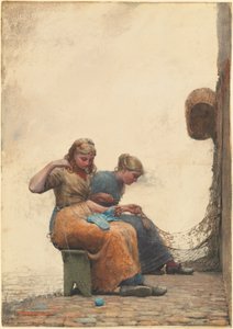 Netze flicken von Winslow Homer