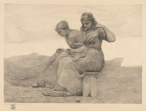 Die Risse flicken, 1888 von Winslow Homer