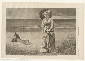 Am Strand--Zwei sind Gesellschaft, Drei sind keiner von Winslow Homer
