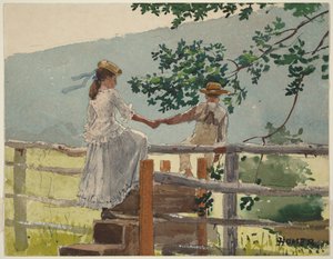 Am Stile von Winslow Homer