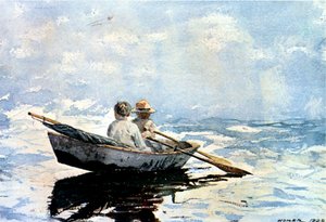 Boot rudern, 1880 von Winslow Homer