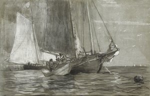 Schoner vor Anker, 1884