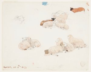 Schafe ruhen von Winslow Homer