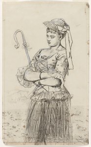 Hirtin, ca. 1878 von Winslow Homer