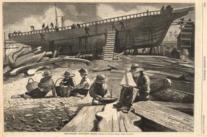 Schiffbau, Gloucester Harbor, aus Harper