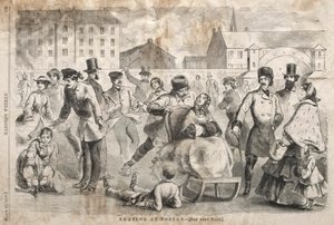 Schlittschuhlaufen in Boston von Winslow Homer