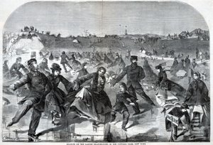 Schlittschuhlaufen auf dem Damen-Schlittschuhteich - Central Park, aus Harper