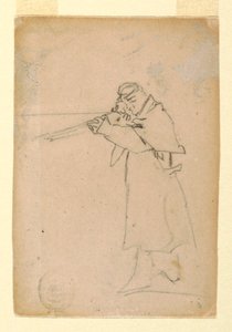 Soldat, der zielt von Winslow Homer