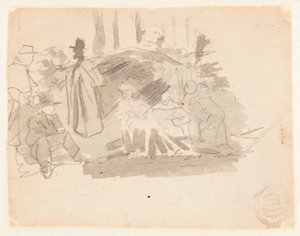 Soldaten beim Campen von Winslow Homer