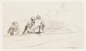 Heckansicht von zwei Kanus von Winslow Homer