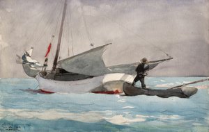 Segel verstauen von Winslow Homer