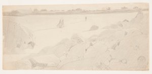 Studie für "Felsenküste und Möwen" von Winslow Homer