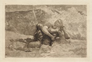 Studie für Undertow von Winslow Homer