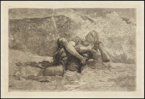 Studie für Undertow, ca. 1886 von Winslow Homer