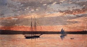 Sonnenuntergang in Gloucester von Winslow Homer