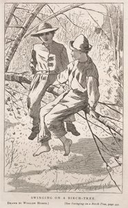 Schaukeln in einer Birke, 1867 von Winslow Homer