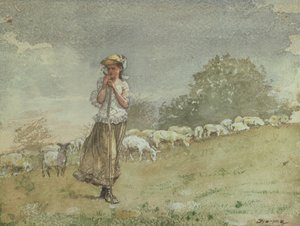 Schafe hüten, Houghton Farm, ca. 1878-79