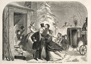 Erntedankfest - Ankunft im alten Zuhause, 1858 von Winslow Homer