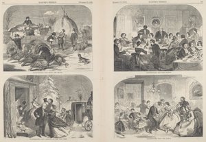 Erntedankfest - Wege und Mittel [oben links], veröffentlicht 1858