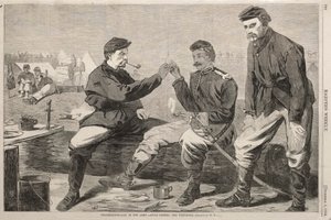 Thanksgiving Day in der Armee - Nach dem Abendessen: Der Wunschknochen von Winslow Homer