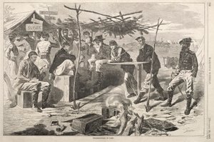 Erntedankfest im Lager, 1862