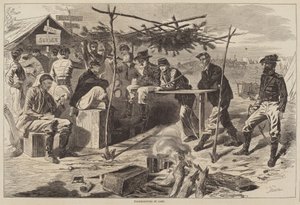 Thanksgiving im Lager, veröffentlicht 1862