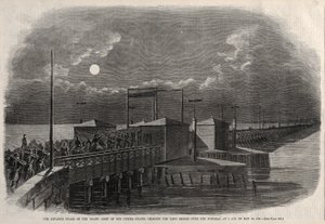 Die Vorhut der Grand Army der Vereinigten Staaten überquert die Long Bridge, 1861 von Winslow Homer