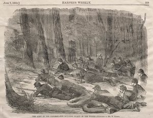 Die Armee des Potomac - Unsere Außenposten im Wald, 1862