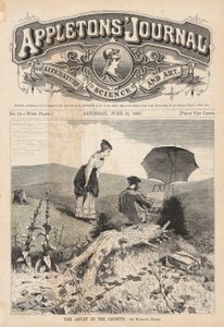 Der Künstler auf dem Land, Titelillustration für Appleton von Winslow Homer