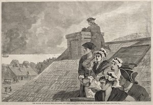 Die Schlacht von Bunker Hill - Beobachtung des Kampfes von Copp