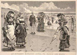 Der Strand von Long Branch, aus Appletons