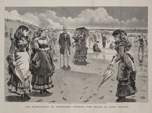 Der Strand von Long Branch, veröffentlicht als Kunstbeilage zu Appleton