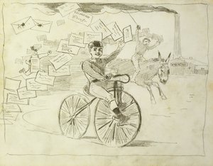 Der Fahrradkurier von Winslow Homer