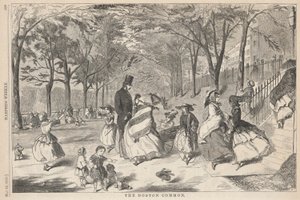 Der Boston Common, aus Harper von Winslow Homer
