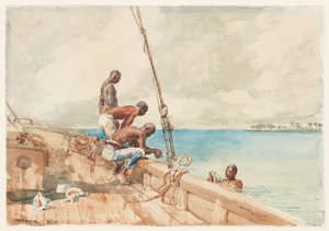 Die Muscheltaucher, 1885 von Winslow Homer
