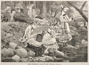 Die Anglergesellschaft, 1869 von Winslow Homer